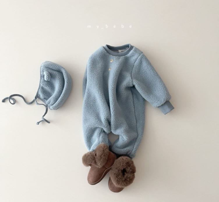 MY BEBE - Korean Children Fashion - #Kfashion4kids - Bebe Cozy Bodysuit with Bonnet - 10