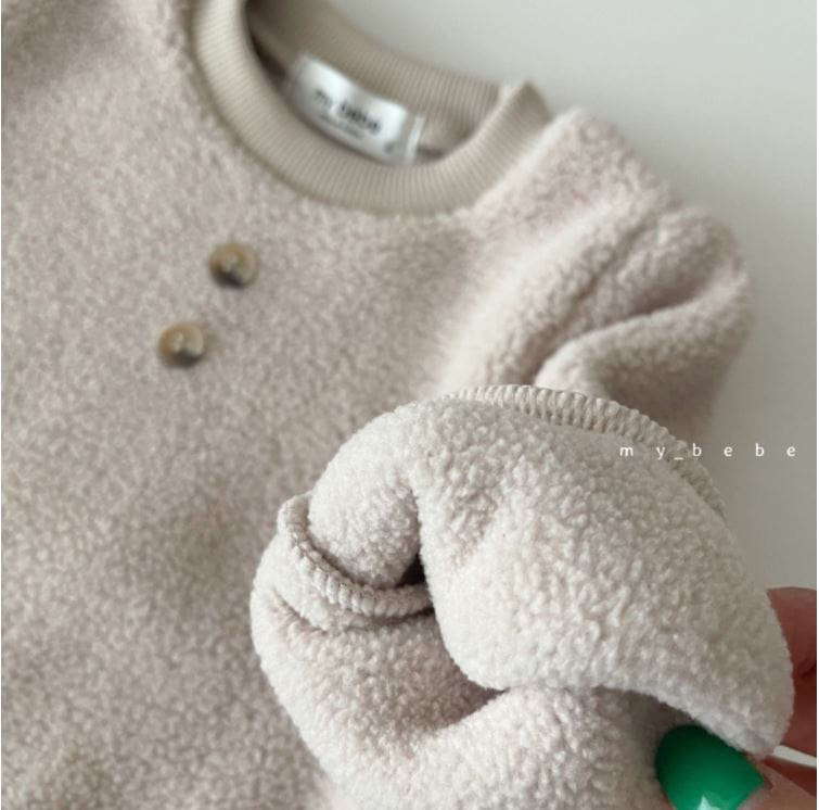 MY BEBE - Korean Children Fashion - #Kfashion4kids - Bebe Cozy Bodysuit with Bonnet - 7