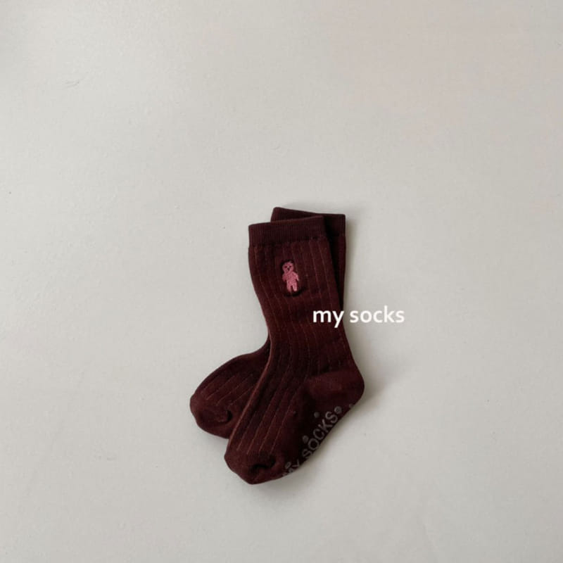 MY SOCKS - Korean Children Fashion - #Kfashion4kids - BEAR Socks [set of 2] - 5