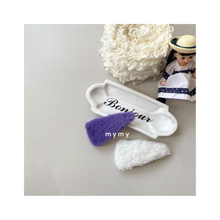 MY SOCKS - Korean Children Fashion - #Kfashion4kids - Sorrento Mink Hairpin [set of 2] - 3