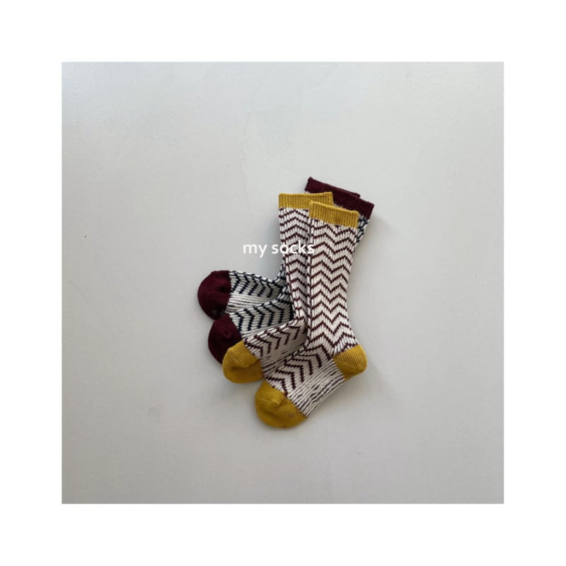 MY SOCKS - Korean Children Fashion - #Kfashion4kids - Moskba Socks [set of 2] - 6