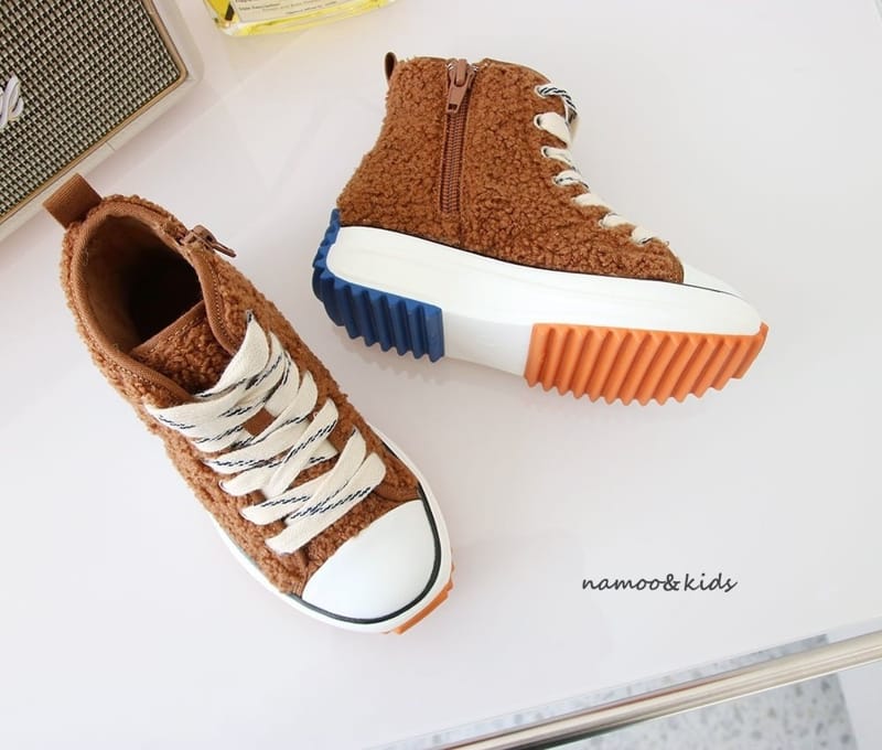 NAMOO & KIDS - Korean Children Fashion - #Kfashion4kids - Bboglei High Top Sneakers - 4