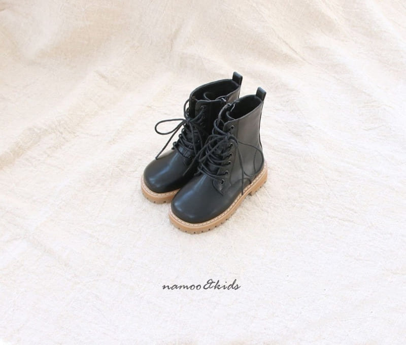 NAMOO & KIDS - Korean Children Fashion - #Kfashion4kids - Hook Lace Up Military Boots