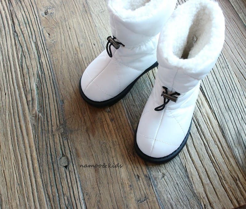 NAMOO & KIDS - Korean Children Fashion - #Kfashion4kids - Cream Padding Boots