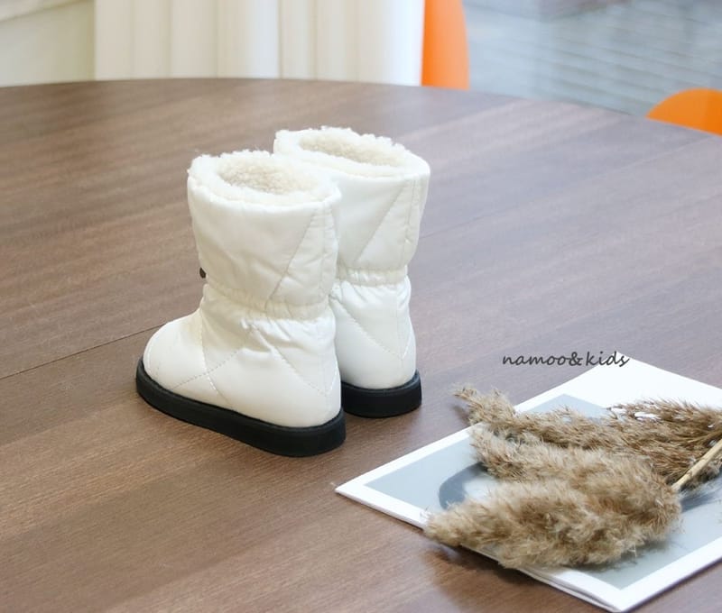 NAMOO & KIDS - Korean Children Fashion - #Kfashion4kids - Cream Padding Boots - 2