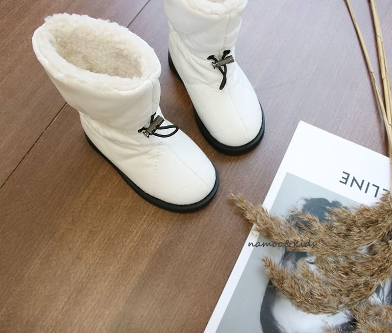 NAMOO & KIDS - Korean Children Fashion - #Kfashion4kids - Cream Padding Boots - 3