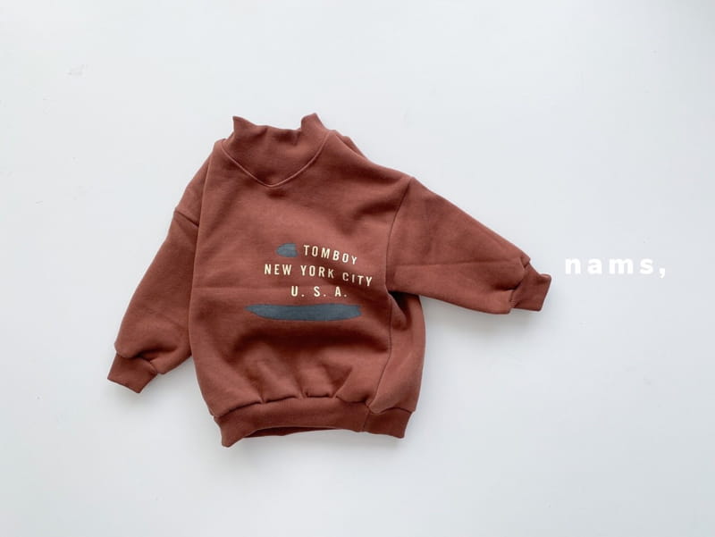 NAMS - Korean Children Fashion - #Kfashion4kids - Tomboy Half Turtleneck Sweatshirt