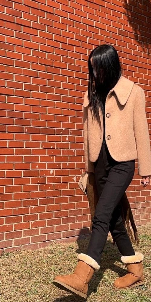 NAN - Korean Children Fashion - #Kfashion4kids - Hairy Collar Short Jacket - 5