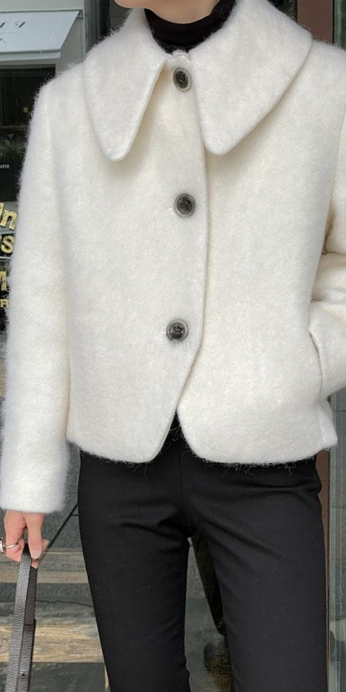 NAN - Korean Children Fashion - #Kfashion4kids - Hairy Collar Short Jacket - 7