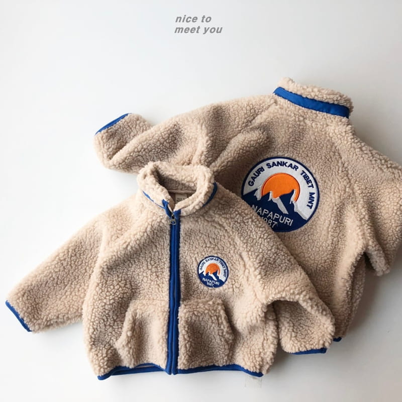 NICE TO MEET YOU - Korean Children Fashion - #Kfashion4kids - Mountain Fleece Jumper with Mom