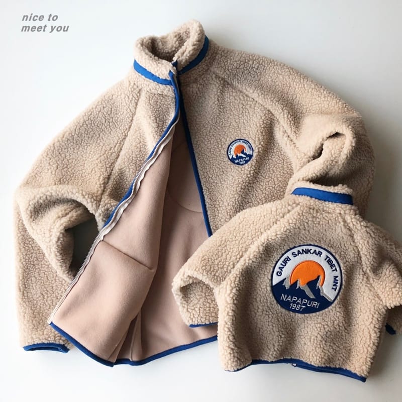 NICE TO MEET YOU - Korean Children Fashion - #Kfashion4kids - Mountain Fleece Jumper with Mom - 12