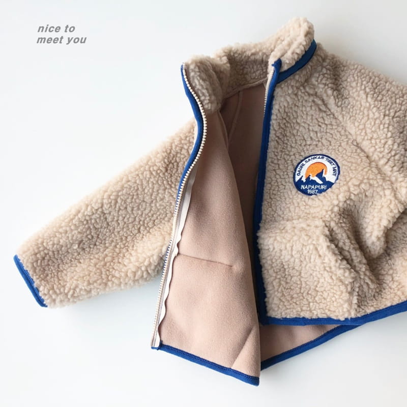 NICE TO MEET YOU - Korean Children Fashion - #Kfashion4kids - Mountain Fleece Jumper with Mom - 4