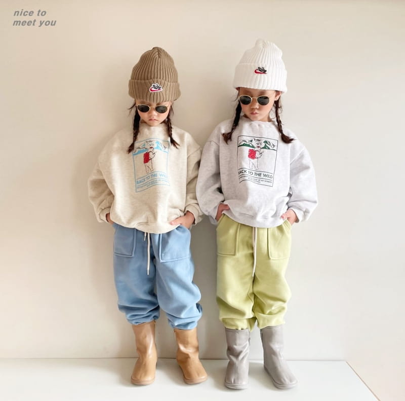 NICE TO MEET YOU - Korean Children Fashion - #Kfashion4kids - Back Packing Fleece Jumper with Mom - 2