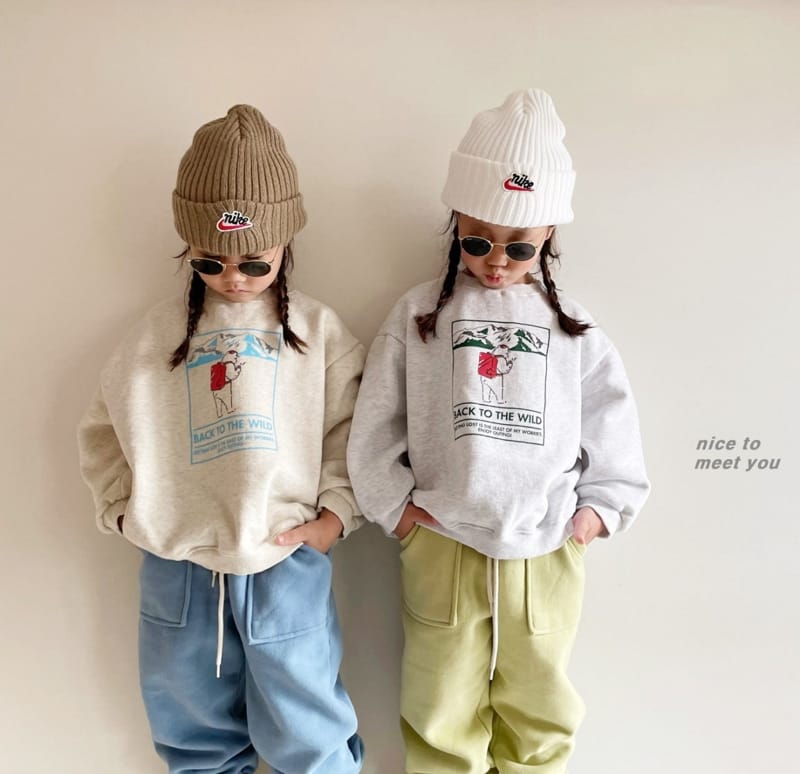 NICE TO MEET YOU - Korean Children Fashion - #Kfashion4kids - Back Packing Fleece Jumper with Mom - 6