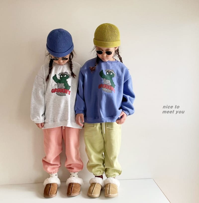 NICE TO MEET YOU - Korean Children Fashion - #Kfashion4kids - Krutch Sweatshirt