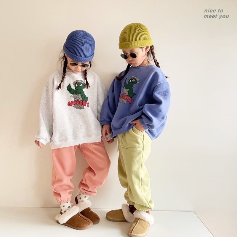 NICE TO MEET YOU - Korean Children Fashion - #Kfashion4kids - Krutch Sweatshirt - 10