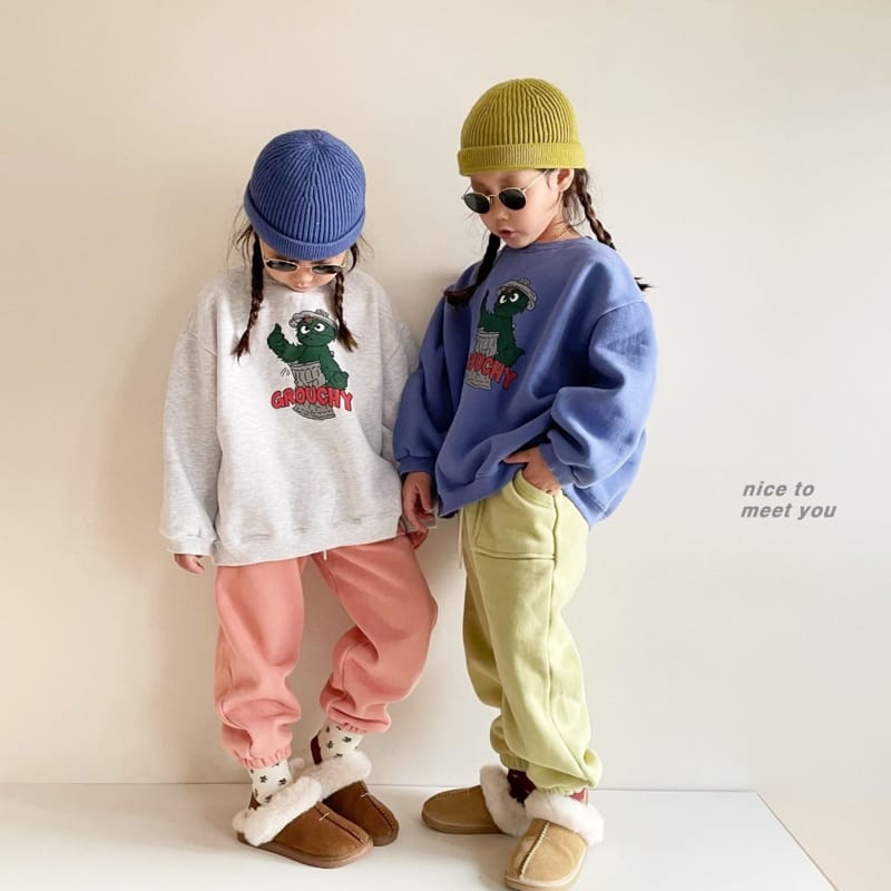 NICE TO MEET YOU - Korean Children Fashion - #Kfashion4kids - Krutch Sweatshirt - 2