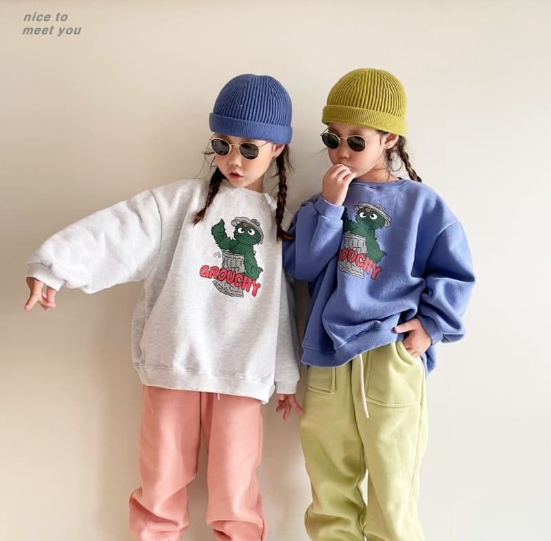 NICE TO MEET YOU - Korean Children Fashion - #Kfashion4kids - Krutch Sweatshirt - 3