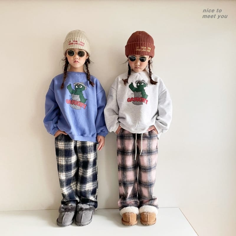 NICE TO MEET YOU - Korean Children Fashion - #Kfashion4kids - Krutch Sweatshirt - 5