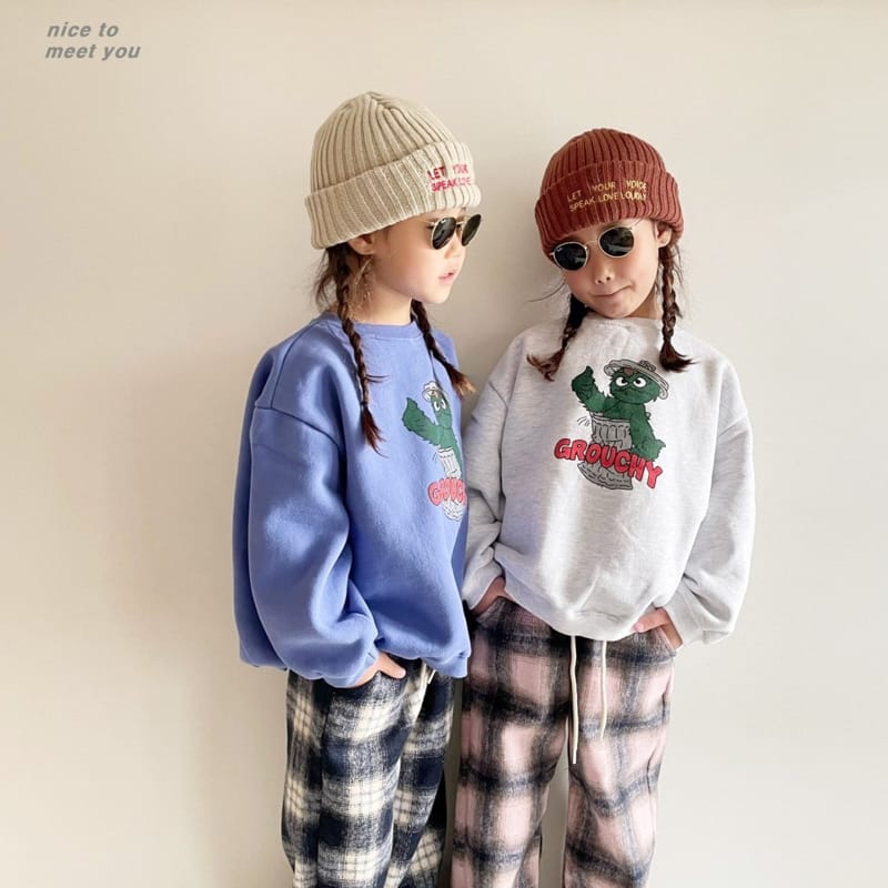 NICE TO MEET YOU - Korean Children Fashion - #Kfashion4kids - Krutch Sweatshirt - 6