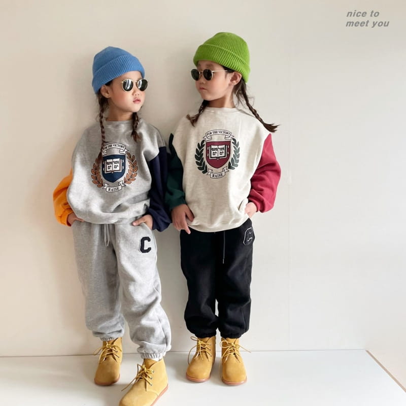 NICE TO MEET YOU - Korean Children Fashion - #Kfashion4kids - Bay Tree Sweatshirt - 11