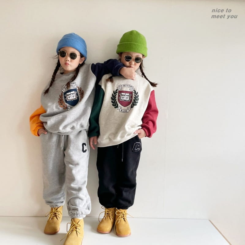NICE TO MEET YOU - Korean Children Fashion - #Kfashion4kids - Bay Tree Sweatshirt - 12