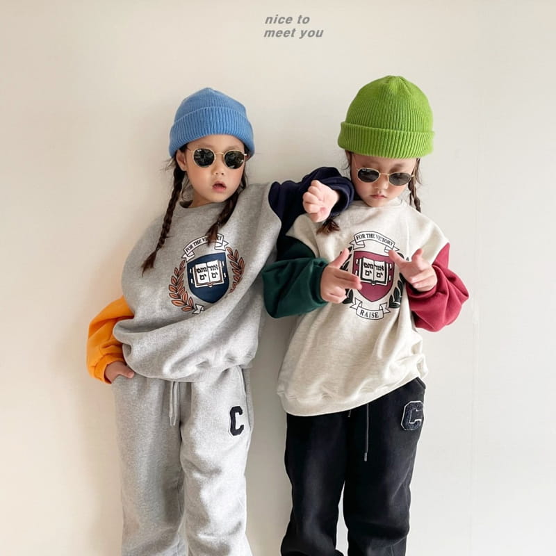 NICE TO MEET YOU - Korean Children Fashion - #Kfashion4kids - Bay Tree Sweatshirt - 2