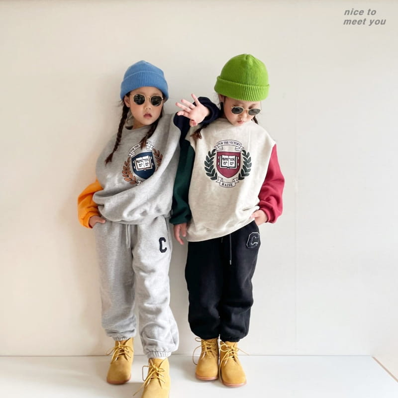NICE TO MEET YOU - Korean Children Fashion - #Kfashion4kids - Bay Tree Sweatshirt - 4