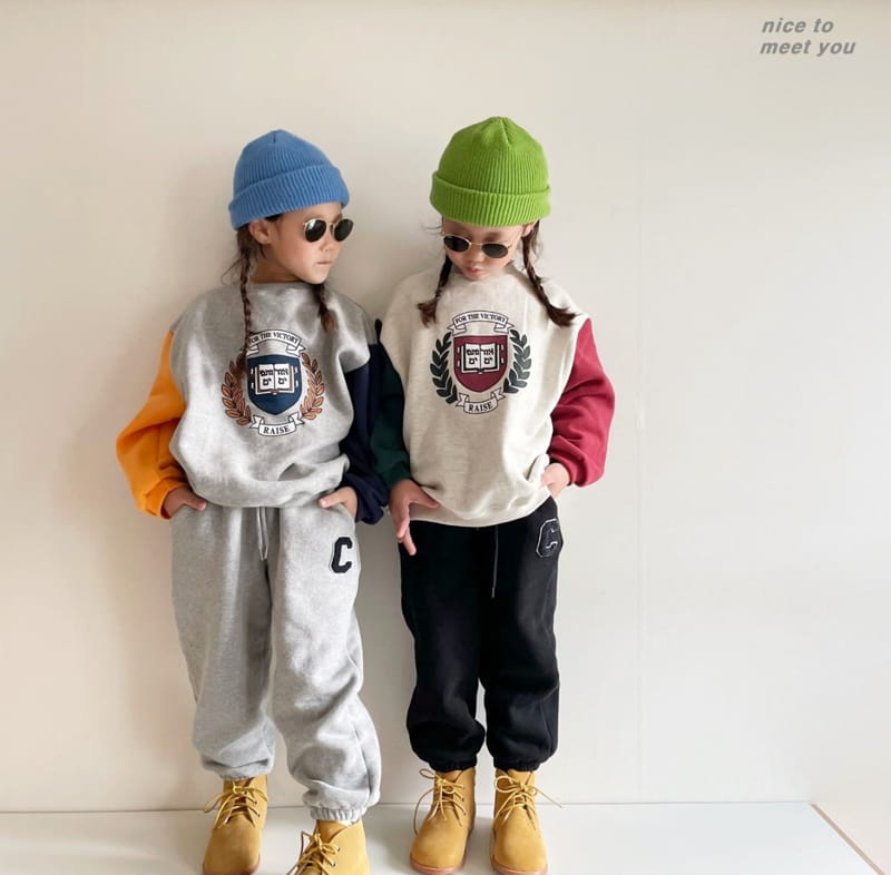 NICE TO MEET YOU - Korean Children Fashion - #Kfashion4kids - Bay Tree Sweatshirt - 5