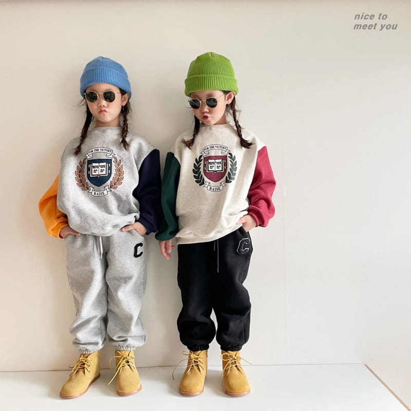 NICE TO MEET YOU - Korean Children Fashion - #Kfashion4kids - Bay Tree Sweatshirt - 6