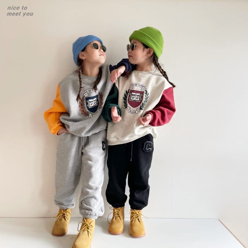 NICE TO MEET YOU - Korean Children Fashion - #Kfashion4kids - Bay Tree Sweatshirt - 8