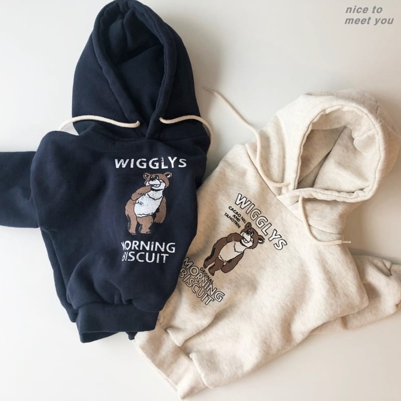NICE TO MEET YOU - Korean Children Fashion - #Kfashion4kids - Cacao Bear Hoody - 3