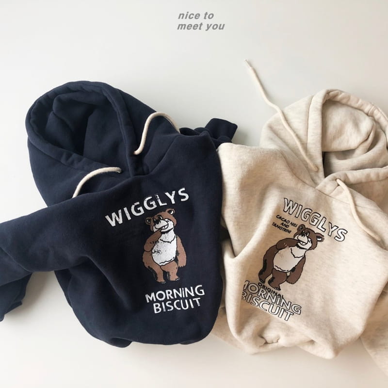 NICE TO MEET YOU - Korean Children Fashion - #Kfashion4kids - Cacao Bear Hoody - 4