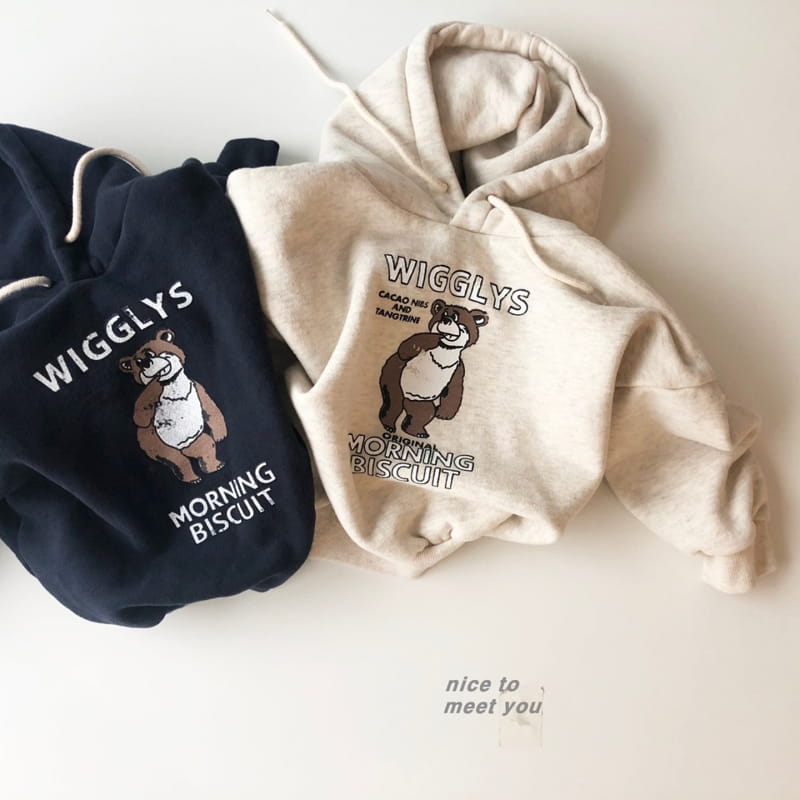 NICE TO MEET YOU - Korean Children Fashion - #Kfashion4kids - Cacao Bear Hoody - 6