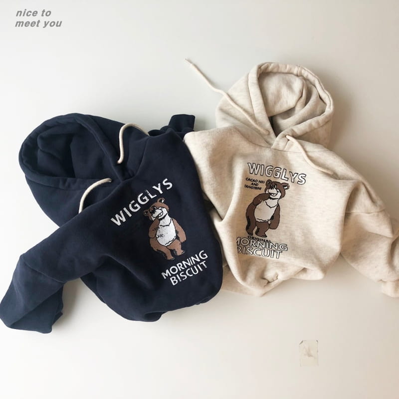 NICE TO MEET YOU - Korean Children Fashion - #Kfashion4kids - Cacao Bear Hoody - 7