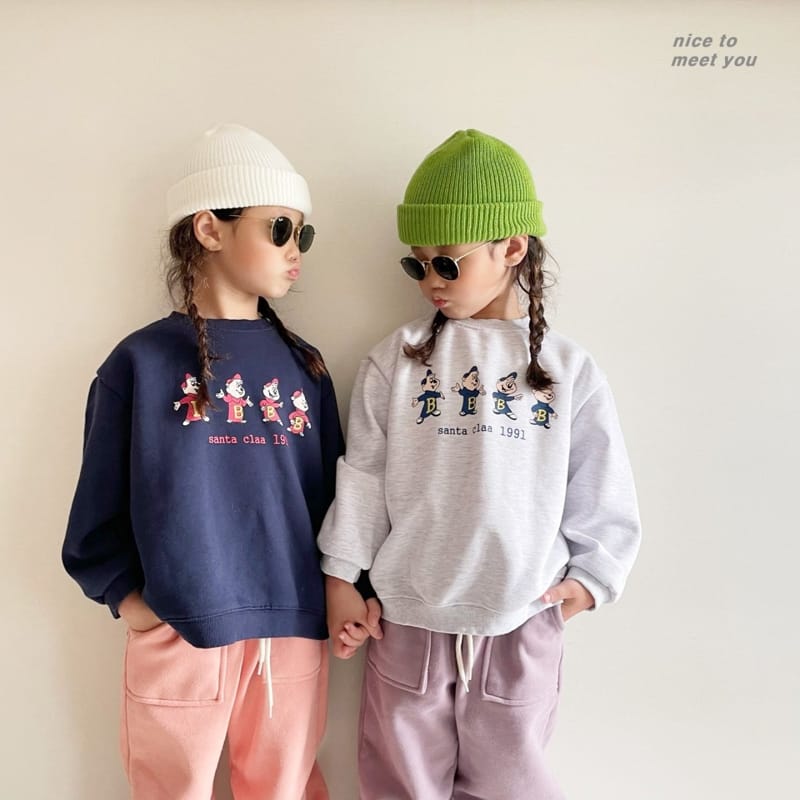 NICE TO MEET YOU - Korean Children Fashion - #Kfashion4kids - Ggurugi Sweatshirt