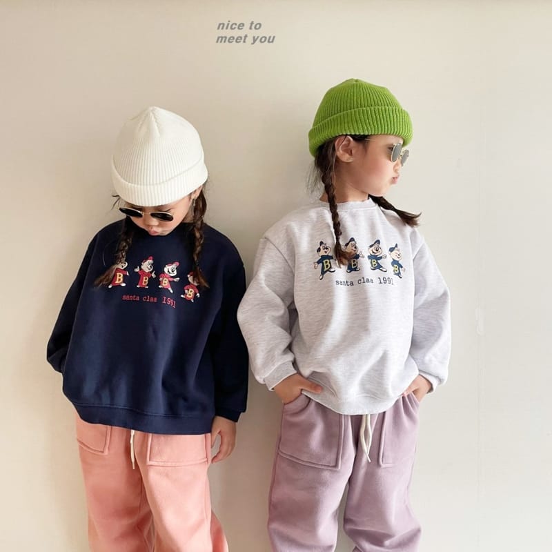 NICE TO MEET YOU - Korean Children Fashion - #Kfashion4kids - Ggurugi Sweatshirt - 6