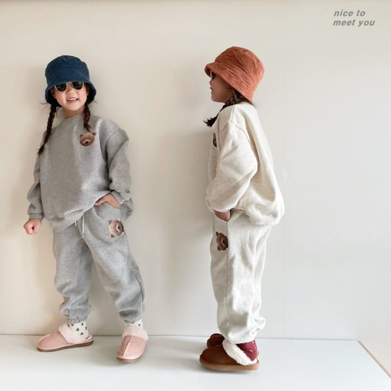 NICE TO MEET YOU - Korean Children Fashion - #Kfashion4kids - Bbeaggom Sweatshirt with Mom - 3