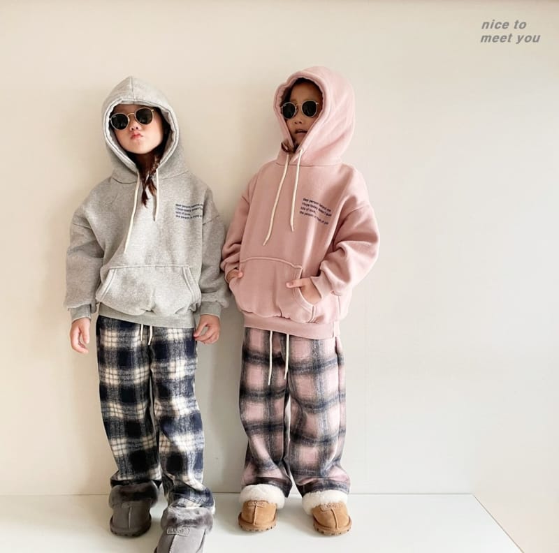 NICE TO MEET YOU - Korean Children Fashion - #Kfashion4kids - Behind Hoody