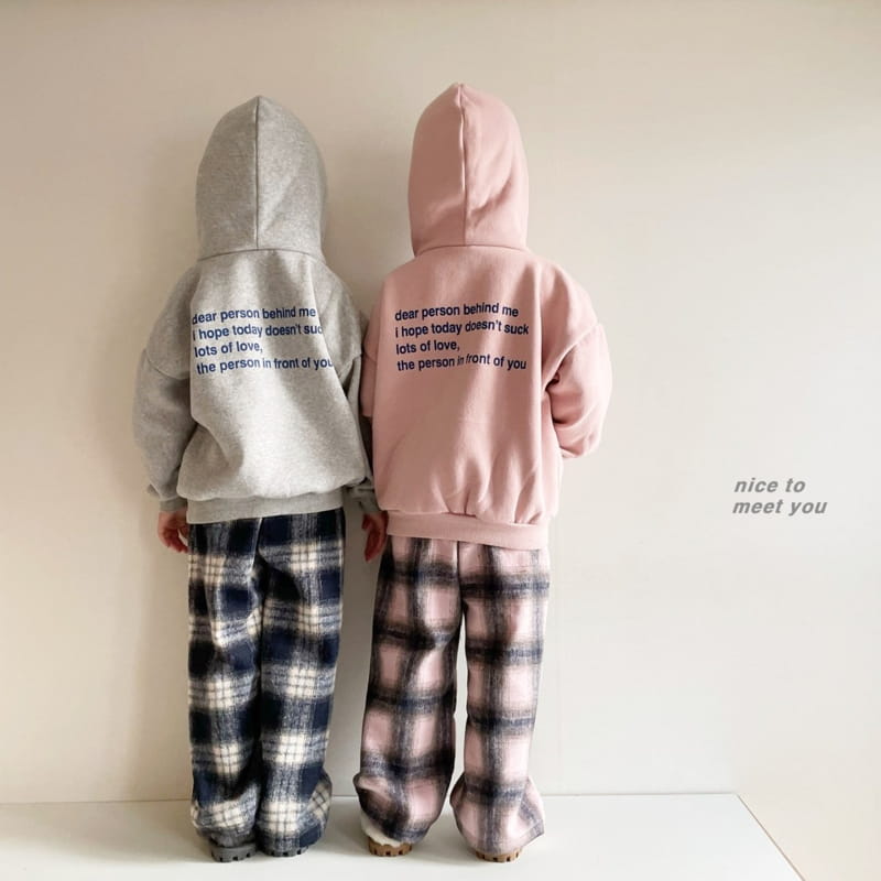 NICE TO MEET YOU - Korean Children Fashion - #Kfashion4kids - Behind Hoody - 12
