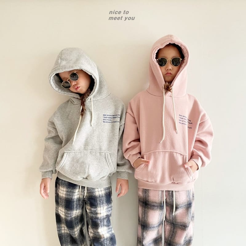 NICE TO MEET YOU - Korean Children Fashion - #Kfashion4kids - Behind Hoody - 2