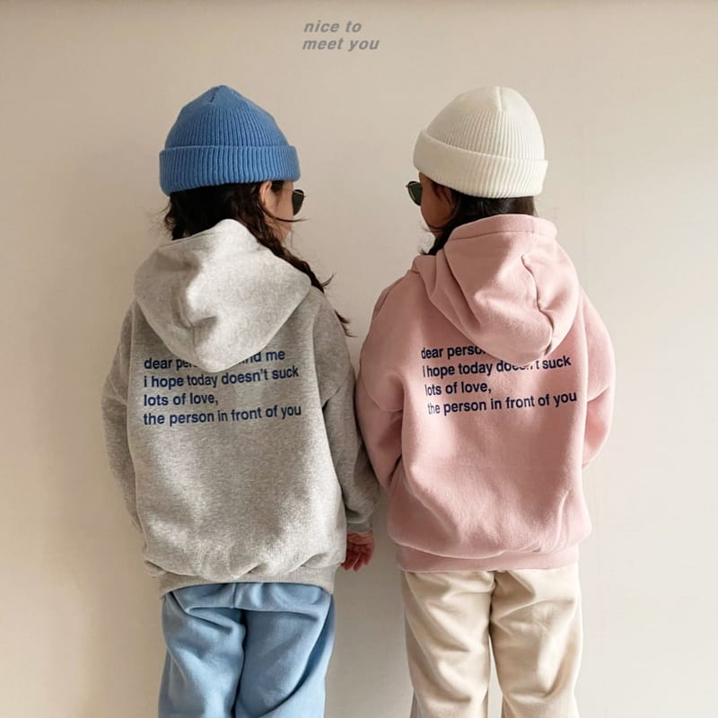 NICE TO MEET YOU - Korean Children Fashion - #Kfashion4kids - Behind Hoody - 4