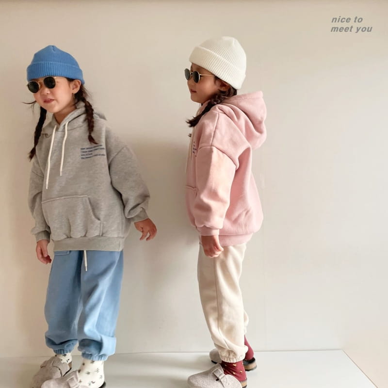 NICE TO MEET YOU - Korean Children Fashion - #Kfashion4kids - Behind Hoody - 6