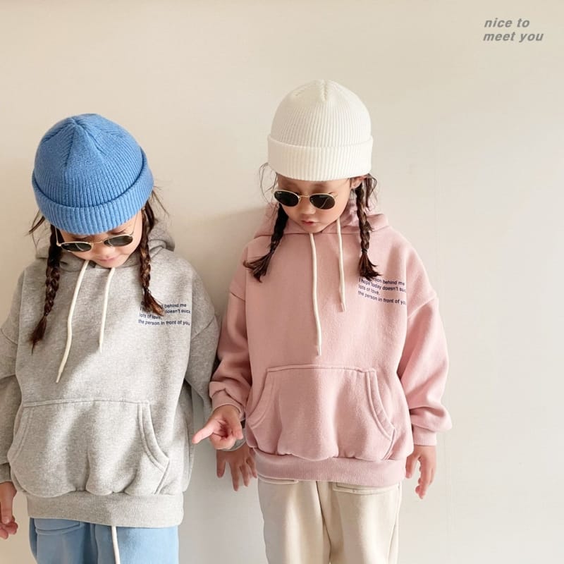NICE TO MEET YOU - Korean Children Fashion - #Kfashion4kids - Behind Hoody - 7