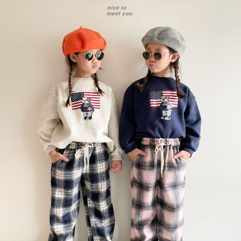 NICE TO MEET YOU - Korean Children Fashion - #Kfashion4kids - Bulldog Sweatshirt