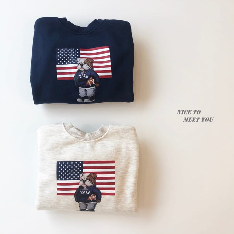 NICE TO MEET YOU - Korean Children Fashion - #Kfashion4kids - Bulldog Sweatshirt - 10