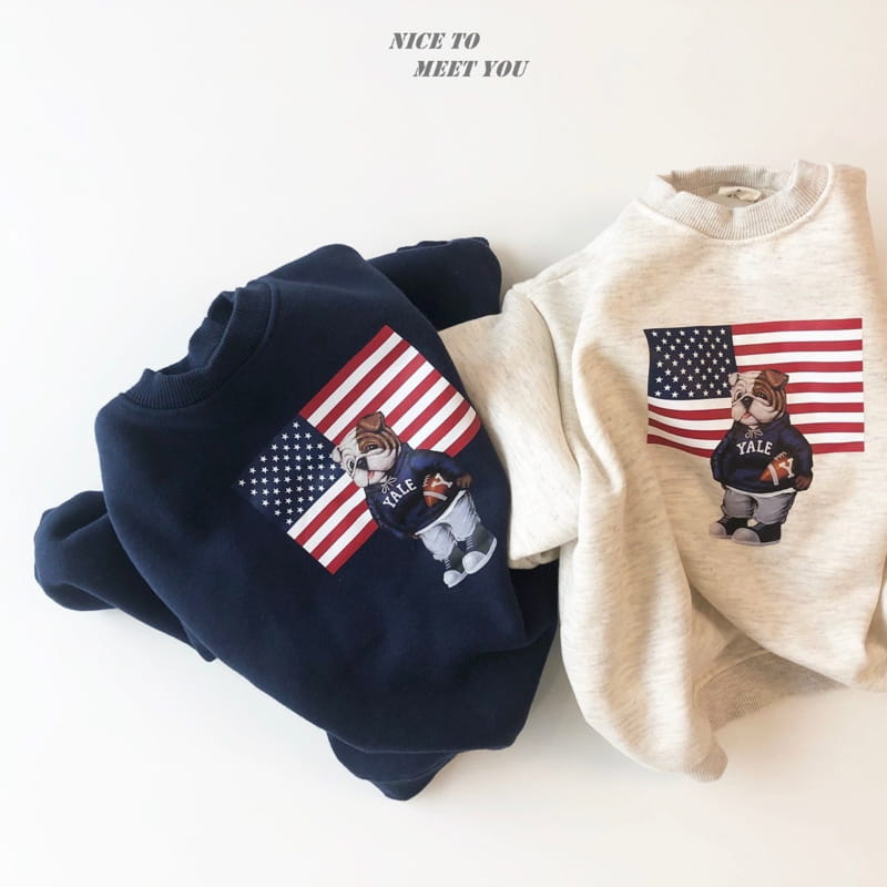 NICE TO MEET YOU - Korean Children Fashion - #Kfashion4kids - Bulldog Sweatshirt - 11