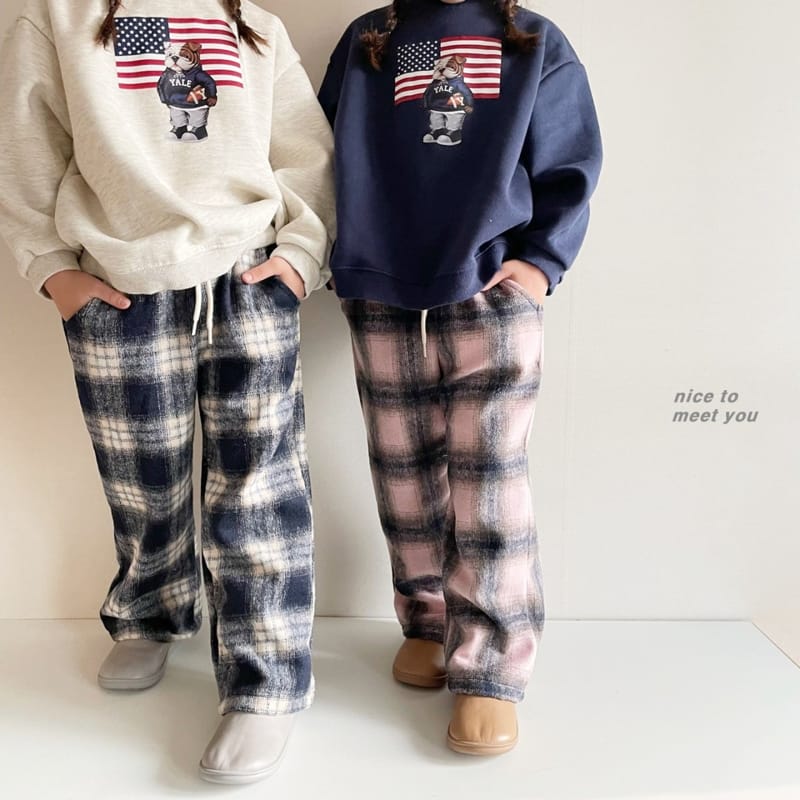 NICE TO MEET YOU - Korean Children Fashion - #Kfashion4kids - Bulldog Sweatshirt - 4