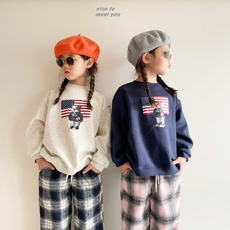 NICE TO MEET YOU - Korean Children Fashion - #Kfashion4kids - Bulldog Sweatshirt - 6