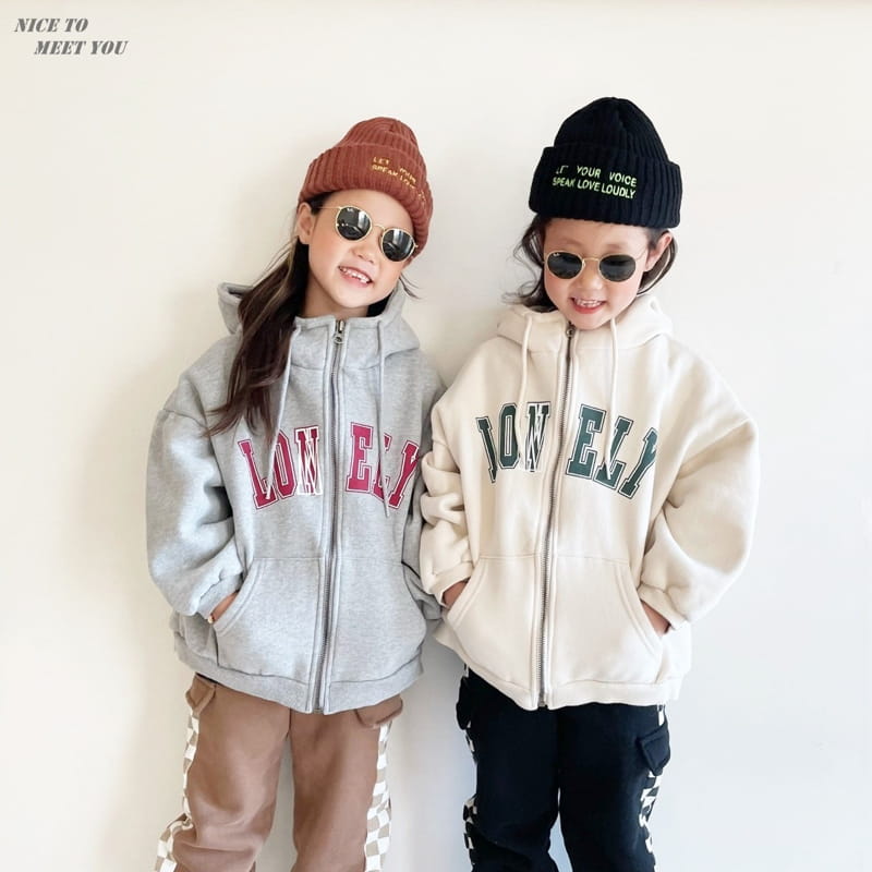 NICE TO MEET YOU - Korean Children Fashion - #Kfashion4kids - Vely Hoody Zip-up - 11